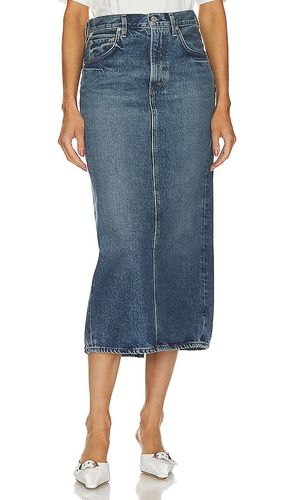 Falda tubo peri en color denim-medium talla 26 en - Denim-Medium. Talla 26 (también en 27) - Citizens of Humanity - Modalova