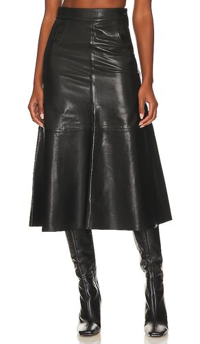 Falda de cuero con costuras aria en color talla 23 en - Black. Talla 23 (también en 30) - Citizens of Humanity - Modalova