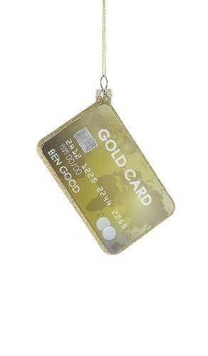 Ornamento gold card ornament en color amarillo talla all en / - Yellow. Talla all - Cody Foster & Co - Modalova