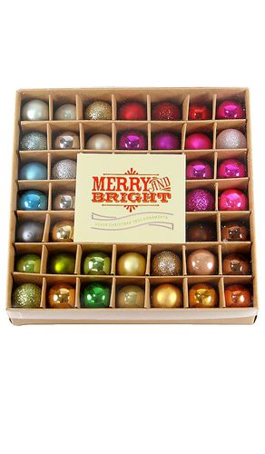 Ornamento merry & bright boxed ornament set en color rosado talla all en / - Pink. Talla all - Cody Foster & Co - Modalova