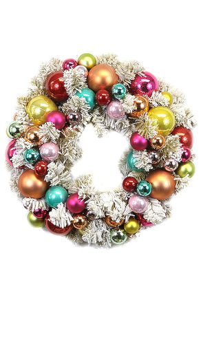 Small Flocked Wreath in - Cody Foster & Co - Modalova