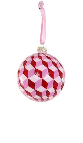 Ornamento tumbling block medium bauble ornament en color talla all en - Pink. Talla all - Cody Foster & Co - Modalova