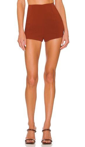 Hartleen shorts en color rojo ladrillo talla L en - Brick. Talla L (también en M) - Camila Coelho - Modalova