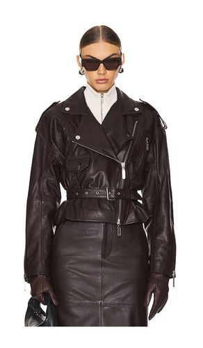 Ambrosia Leather Moto Jacket in . Size M, S, XL, XS - Camila Coelho - Modalova