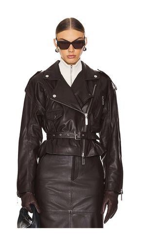 Ambrosia Leather Moto Jacket in . Size M, S, XS - Camila Coelho - Modalova