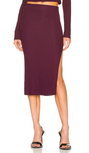 Melbourne midi skirt with slit in color wine size M in - Wine. Size M (also in S, XS) - COTTON CITIZEN - Modalova