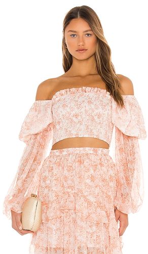 Kinsley top en color durazno talla XL en - Peach. Talla XL (también en XXS) - Caroline Constas - Modalova