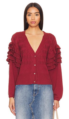 Bess Ruffle Cardigan in . Taglia S - Cleobella - Modalova