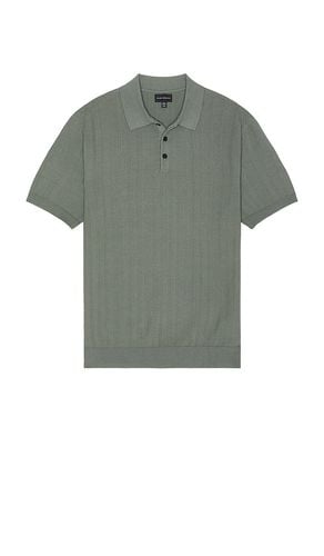 Short sleeve texture polo en color verde salvia talla L en - Sage. Talla L (también en XL/1X) - Club Monaco - Modalova