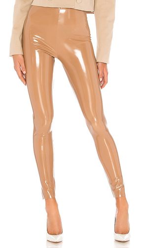 Patent leggings en color bronce talla L en - Tan. Talla L (también en M, S, XS) - Commando - Modalova