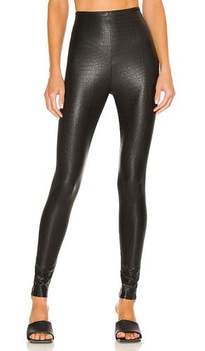 Faux leather animal legging en color negro talla S en - Black. Talla S (también en XS) - Commando - Modalova