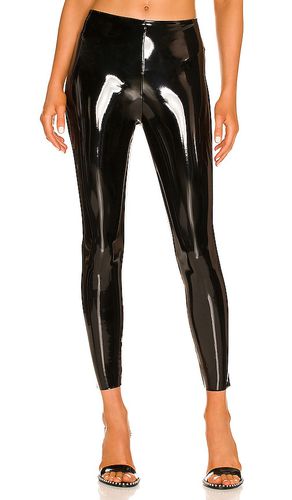 Petite faux patent leather legging en color talla L en - Black. Talla L (también en M, S, XL) - Commando - Modalova