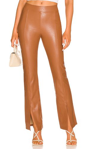 Pantalón faux leather en color marrón talla L en - Brown. Talla L (también en M, S) - Commando - Modalova