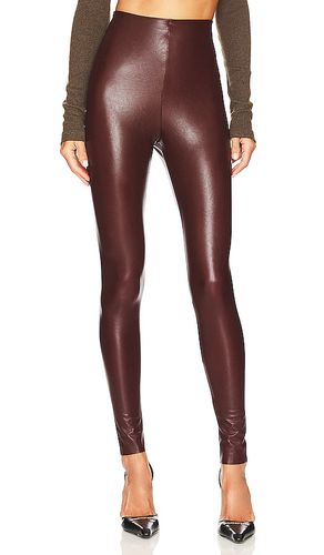 Faux leather legging en color vino talla L en - Wine. Talla L (también en M, S, XL, XS) - Commando - Modalova