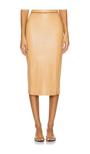 Faux Leather Midi Skirt in . Taglia S, XL - Commando - Modalova