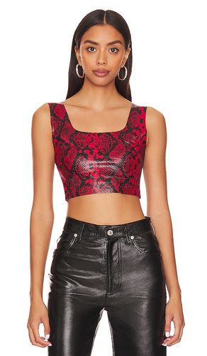 Leather Animal Crop Top in . Size S, XS - Commando - Modalova
