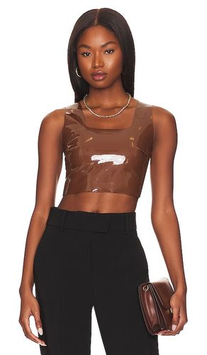 Faux Patent Leather Crop Top in . Size S, XS - Commando - Modalova