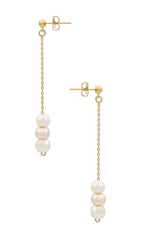 Pendientes overlay en color oro metálico talla all en - Metallic Gold. Talla all - Cloverpost - Modalova