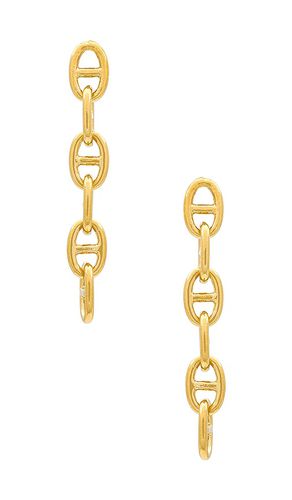 Pendientes con cadena fara en color oro metálico talla all en - Metallic Gold. Talla all - Cloverpost - Modalova