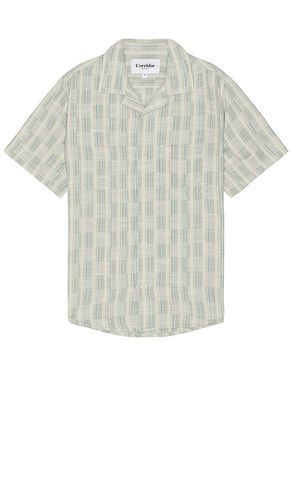 Check jacquard short sleeve shirt in color sage size L in - Sage. Size L (also in M, S, XL/1X) - Corridor - Modalova