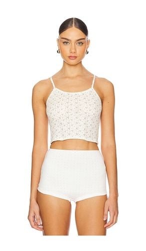 The picot tank top en color crema talla S en - Cream. Talla S (también en XS) - Cou Cou Intimates - Modalova