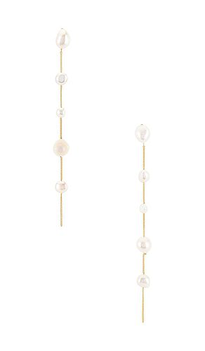 Atum earring in color metallic gold size all in - Metallic Gold. Size all - Cult Gaia - Modalova