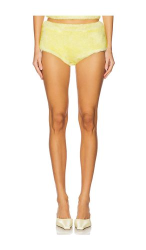 Micro faux fur shorts en color amarillo talla L en - Yellow. Talla L (también en M, S, XL, XS, XXL) - CULTNAKED - Modalova