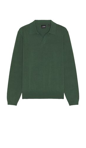 Riviera Knit Long Sleeve Polo in . Taglia S - Cuts - Modalova