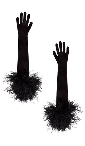 Feather Long Gloves in . Size S - David Koma - Modalova