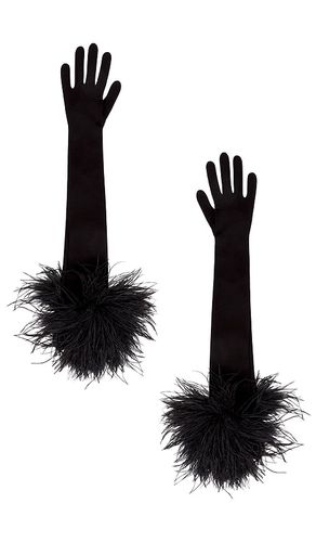 Feather Long Gloves in . Size XS - David Koma - Modalova