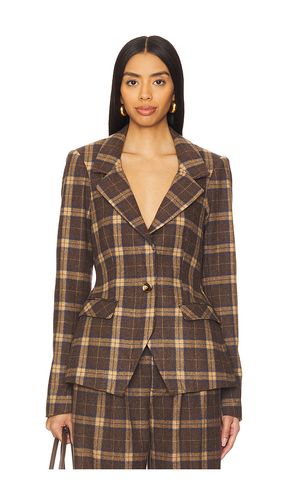 Cooper tartan blazer en color marrón talla M en - Brown. Talla M (también en S, XL, XS, XXL, XXS) - GUIZIO - Modalova