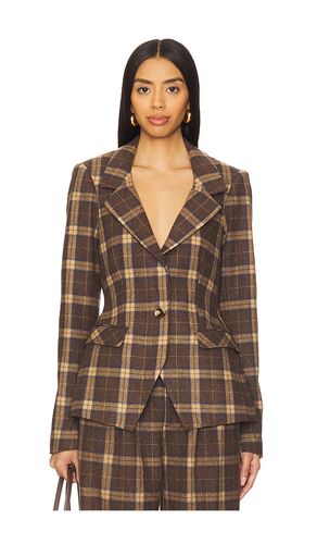 Cooper tartan blazer en color marrón talla S en - Brown. Talla S (también en XS, XXL) - GUIZIO - Modalova