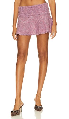 Heart Scallop Mini Skirt in . Size XS - GUIZIO - Modalova