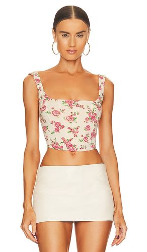 Top corsé en color crema talla L en - Cream. Talla L (también en M, S, XL, XS) - DANIELLE GUIZIO - Modalova
