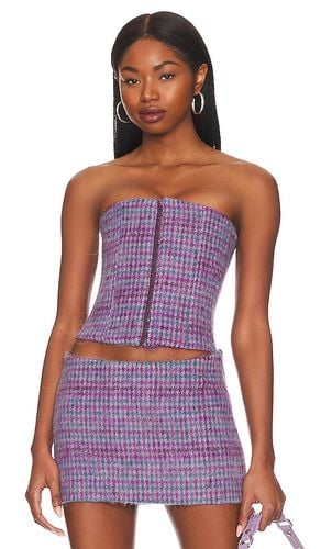 Plaid Corset Top in . Taglia XXS - GUIZIO - Modalova