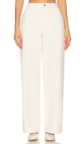 Pantalones chinos de pierna ancha con parte delantera plana en color ivory talla 26 en - Ivory. Talla 26 (también en 27, 29 - Denimist - Modalova