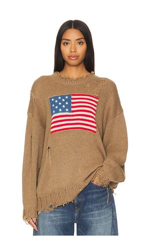 American flag sweater in color brown size XS in - Brown. Size XS (also in M) - Denimist - Modalova