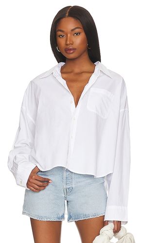 Camisa con parte delantera abotonada en color talla M en - White. Talla M (también en S, XS) - Denimist - Modalova
