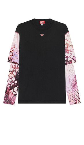 Camiseta en color black,pink talla L en - Black,Pink. Talla L (también en M, S, XL/1X) - Diesel - Modalova