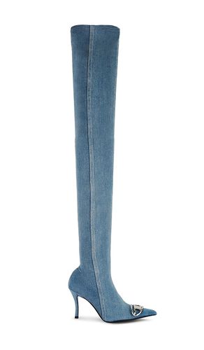 Botas sobre la rodilla d-venus tbt d en color denim-medium talla 35 en - Denim-Medium. Talla 35 (también en 36, 37) - Diesel - Modalova