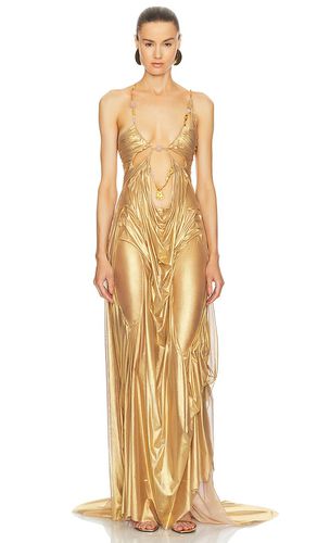 Vestido love en color oro metálico talla M en - Metallic Gold. Talla M (también en L) - Di Petsa - Modalova