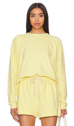 Eco terry crewneck sweatshirt in color lemon size M in - Lemon. Size M (also in S, XS) - DONNI. - Modalova