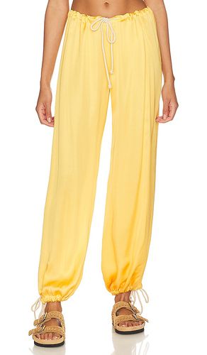 Pantalón cinch en color amarillo talla L/XL en - Yellow. Talla L/XL (también en XXS/XS) - DONNI. - Modalova