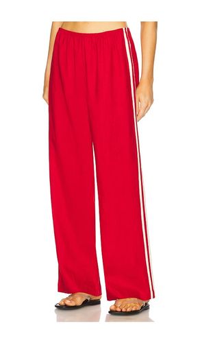 X REVOLVE The Linen Stripe Crop Racer Pant in . Size XS - DONNI. - Modalova