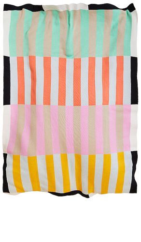 Stripe knit throw in color orange size all in / - Orange. Size all - Dusen Dusen - Modalova