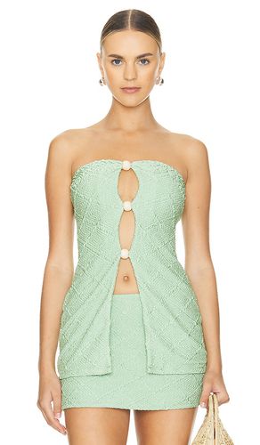 Jasper top en color verde salvia talla S en - Sage. Talla S (también en XS) - DEVON WINDSOR - Modalova