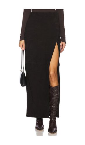 Cruz suede maxi skirt en color talla L en - Black. Talla L (también en M, S, XL, XS, XXS) - EAVES - Modalova