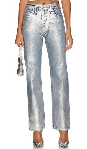High rise straight in color metallic silver size 24 in - Metallic Silver. Size 24 (also in 25, 29) - EB Denim - Modalova