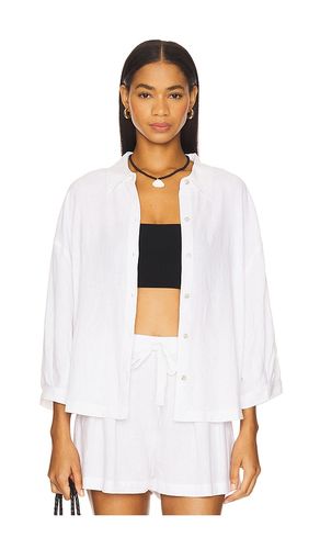 Linen Blend Relaxed Sleeve Top in . Size XS. Also in L - eberjey - Modalova