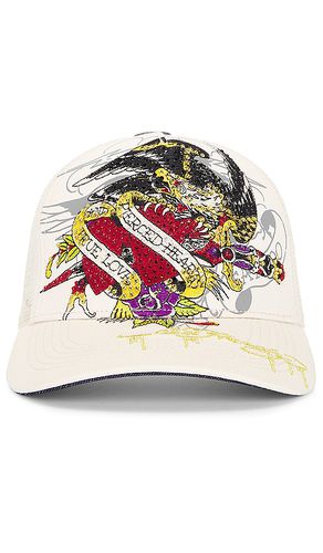 Pierced Eagle Rhinestone Trucker Hat in - Ed Hardy - Modalova